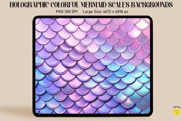 Download Holographic Mermaid Scales Background - Mermaid scales background Collection