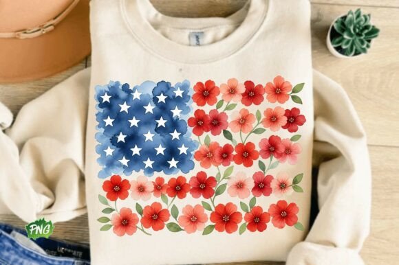 Download Floral American Flag PNG, Patriotic Png - Patriotic Collection