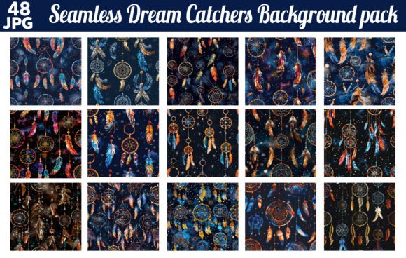 Download Seamless Dream Catchers Background Pack - Background pack Collection