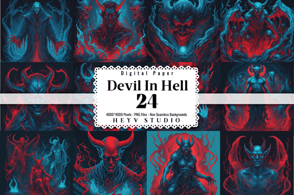 Download 24 Satanic Devil Horror Background Pack - Background pack Collection