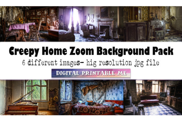 Download Creepy Home, Zoom Background Pack, 6 Pic - Background pack Collection