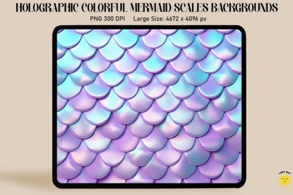 Download Holographic Mermaid Scales Background - Mermaid scales background Collection