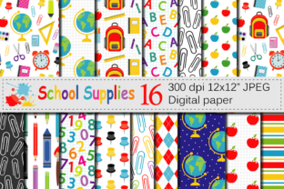 Download Back to School Digital Papers - School digital papers Collection