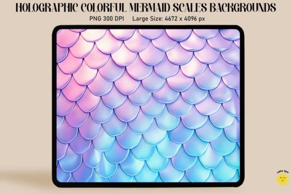 Download Holographic Mermaid Scales Background - Mermaid scales background Collection