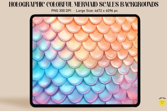 Download Holographic Mermaid Scales Background - Mermaid scales background Collection